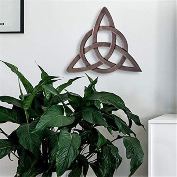 Outlet Resin Celtic Trinity Knot WallArt for Home Decoration,Religious Communion - Picture 5 of 6